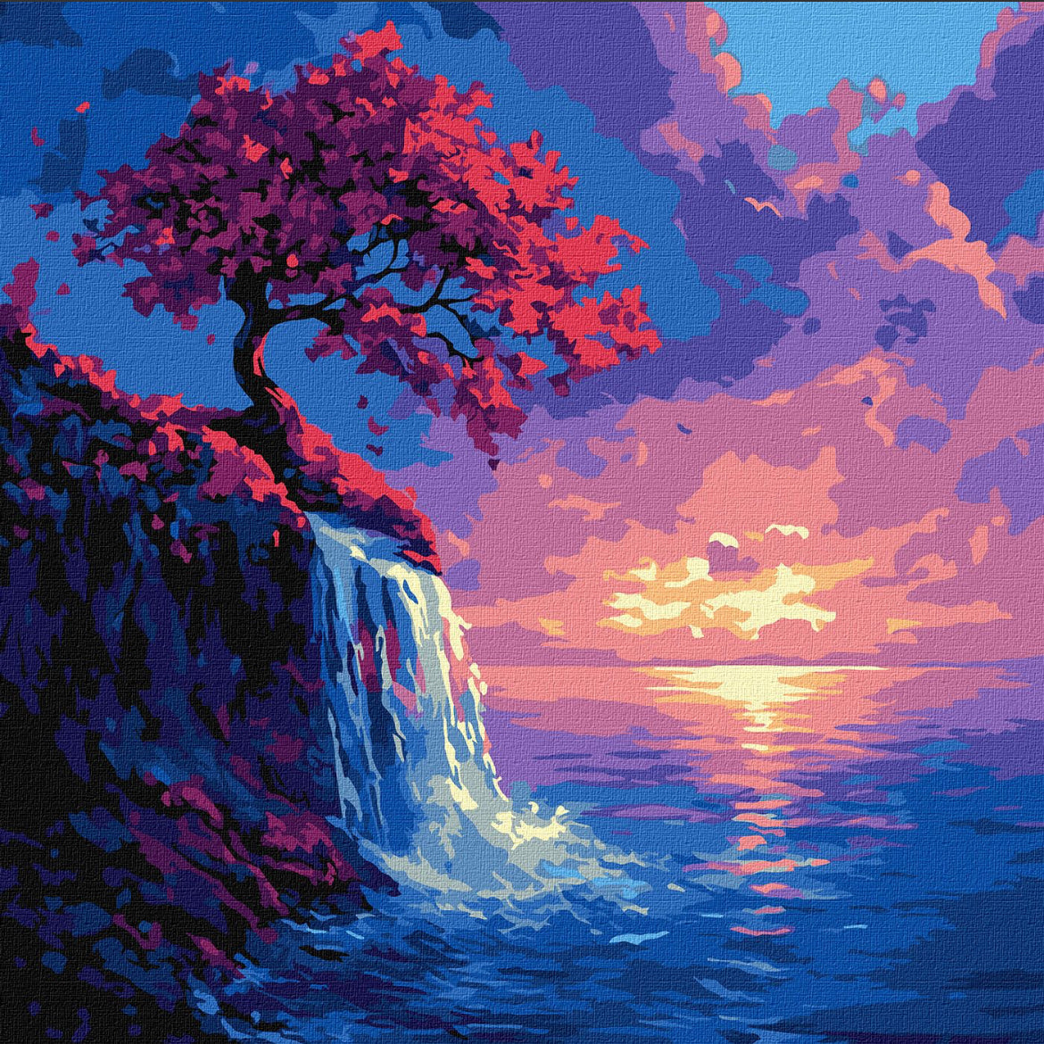 Kliff Sonnenuntergang